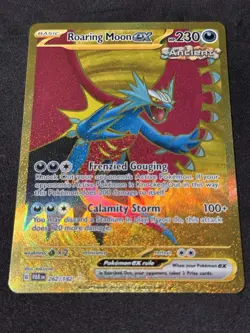 Roaring Moon ex 262/182 SV04: Paradox Rift Holo Pokemon Tcg Ultra Rare - Image 1
