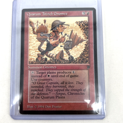 1994 vintage MAGIC THE GATHERING Quarum Trench Gnomes MTG Legends Card - Image 1
