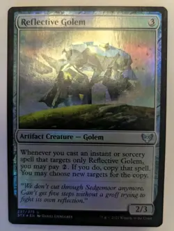 Reflective Golem Strixhaven: School of Mages Foil - MTG - Image 1