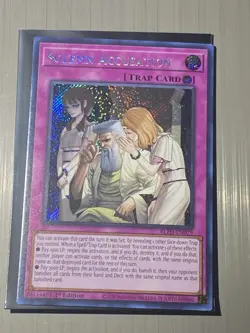 Solemn Accusation - Secret Rare Blazing Dominion (BLZD) Yu-Gi-Oh NM - Image 1
