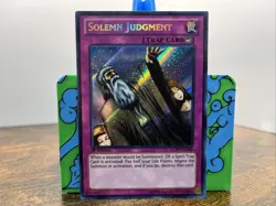 Solemn Judgment LCJW-EN182 Secret Rare 1st Edition Yugioh - Image 2
