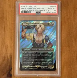PSA 10 | Tidus, Yuna’s Guardian, M 0213, Surge Foil, MTG Final Fantasy Commander - Image 1
