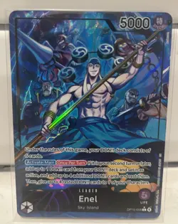 Enel OP15-058 Alternate Art Leader One Piece Adventure on Kami's Island Foil NM - Image 1