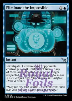 Eliminate the Impossible 4x FOIL MTG Murders at Karlov Manor MKM Uncommon MT blu - Image 1