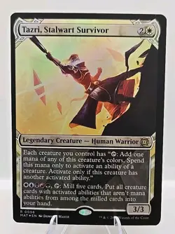Tazri, Stalwart Survivor (Showcase) MTG March of the Machine: The Aftermath Foil - Image 1