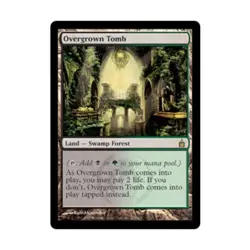 WOTC MtG Ravnica Overgrown Tomb (R) EX - Image 1