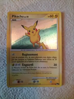 Carte Pokemon Pikachu 15/17 Holo PV 60 Serie 2009 Tres Bon Etat - Image 1