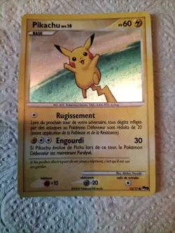 Carte Pokemon Pikachu 15/17 Holo PV 60 Serie 2009 Tres Bon Etat - Image 2