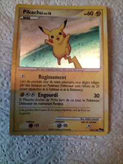 Carte Pokemon Pikachu 15/17 Holo PV 60 Serie 2009 Tres Bon Etat - Image 3
