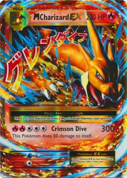 NM-Mint Mega-Charizard-EX - 13/108 - Holo Rare EX Pokemon Evolutions - Image 1