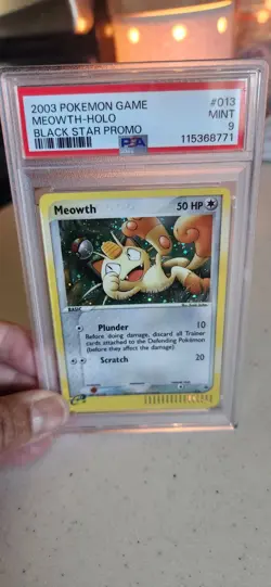 Meowth 013 Pokemon: EX Series Collector's Tin Nintendo Holo PSA 9 Mint - Image 3