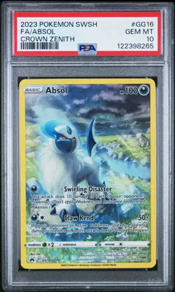 Absol #GG16/GG70 PSA 10 GEM MINT Pokemon SWSH Crown Zenith Galarian Gallery - Image 1