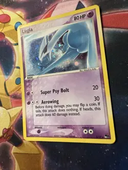 Lugia Rare Holo 2/17 - Pokemon Organized Play POP Series 5 Vintage LP / MP - Image 2
