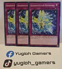 YUGIOH ADAMNCIPATOR RESONANCE X3 COMMON MP21 LIGHT PLAYED - Image 1