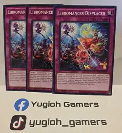 YUGIOH LIBROMANCER DISPLACED X3 COMMON MP23 LIGHT PLAYED - Image 1