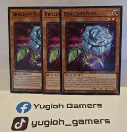 YUGIOH BILLIANT ROSE X3 MP23 COMMON LIGHT PLAYED - Image 1