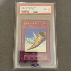 YuGiOh Horn of Heaven Vol 6 Ultra Rare PSA10 Early Japanese Edition Card - Image 1