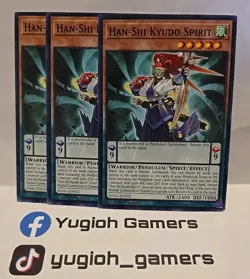 YUGIOH HAN SHI KYUDO SPIRIT X3 COMMON DABL LIGHT PLAYED - Image 1