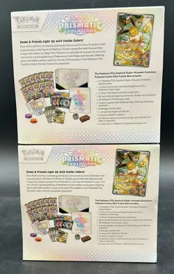 Lot of (2) Pokemon Center Prismatic Evolutions Elite Trainer Boxes PC ETB SEALED - Image 2