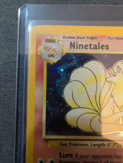 Pokemon TCG NINETAILS English BASE Set 2 HOLO RARE - NM CONDITION - Image 4