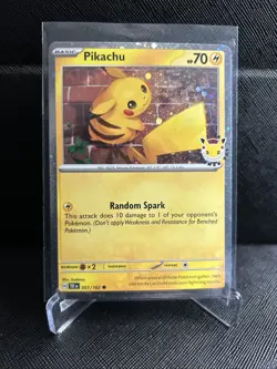 PIKACHU (POKEMON DAY 2026) 051/162 - Cosmo Holo Pokemon Misc Promo NM - - Image 1