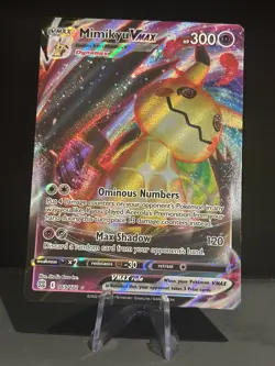 Pokemon TCG Mimikyu VMAX 069/172 Swsh09: Brilliant Stars Ultra Rare Holo - Image 1