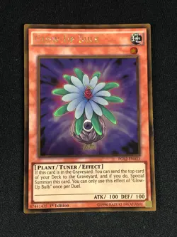 YUGIOH GLOW-UP BULB PGL2-EN033 1ST GOLD - Image 1