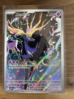 Pokemon TCG Xerneas Illustration Rare Full Art Holo 091/086 Chaos Rising NM - Image 1