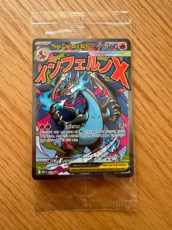 2025 Pokemon Mega Charizard X ex Phantasmal Flames Black Star Promo Sealed - Image 1