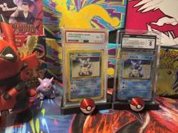 2 SLABS! Pokemon Wartortle Base Set 42/102 PSA 8 1999 WOTC- PLUS 2023 JPN HOLO - Image 3