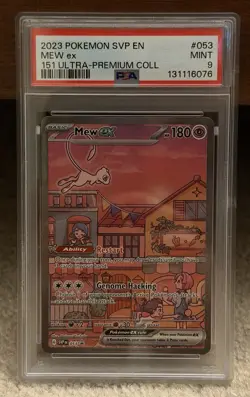 2023 POKEMON SVP EN-SV BLACK STAR PROMO 151 ULTRA-PREM COLLECTION MEW EX PSA 9 - Image 1