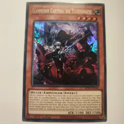 Yu-Gi-Oh! MP23-DE162 Flammende Cartesia die Tugendhafte Secret Rare NM 1st Ed.. - Image 1