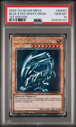2024 1ST EDITION #EN001 BLUE-EYES WHITE DRAGON PSA 10 - Image 1
