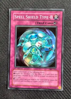 Yugioh Spell Shield Type-8 1st Ed Super Rare MFC-043 NM - Image 1