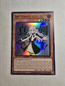 YuGiOh! Sky Striker Ace - Raye RA05-EN093 STAMPED ART Rarity 5 - Image 1