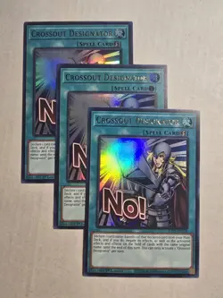 3x Crossout Designator 1st Edition Ultra Rare RA05-EN118 Yu-Gi-Oh! - Image 1