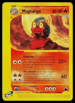 Pokemon Card - Magcargo Skyridge 17/144 Rare - Image 1