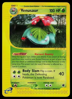 Pokemon Card - Venusaur Expedition Base Set 68/165 Rare - Image 1