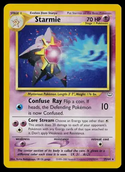 Pokemon Card - Starmie Neo Revelation 25/64 Rare - Image 1
