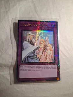 Yugioh! Solemn Warning RA02-EN078 Quarter Century Rare 1st Edition N.M - Image 1