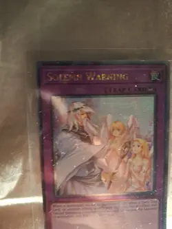 Yugioh! Solemn Warning RA02-EN078 Quarter Century Rare 1st Edition N.M - Image 2
