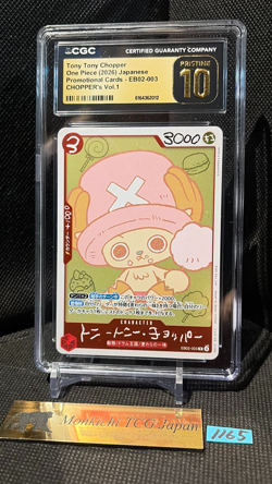 CGC PRISTINE 10 Chopper EB02-003 CHOPPER's 1 Comic Promo ONE PIECE Card Game ⑧ - Image 1