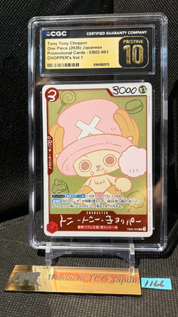 CGC PRISTINE 10 Chopper EB02-003 CHOPPER's 1 Comic Promo ONE PIECE Card Game ⑨ - Image 1