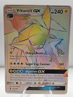 Vikavolt GX 152/145 SM - Guardians Rising Secret Rare Pokemon Card - Image 1