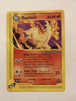 Pokemon Card - Rapidash WoTC Black Star Promo 51 Promo - Image 1