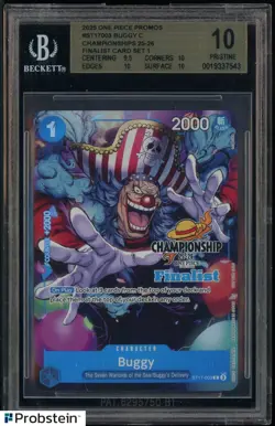 2025 One Piece Promos ST17003 Buggy C Championship Finalist Card BGS 10 - Image 1