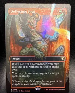 Deflecting Swat (Borderless) Commander Masters Foil Commander Rare Foils L O T - Image 2