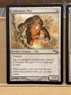 4x Lodestone Myr MtG Mirrodin Magic LP - Image 2
