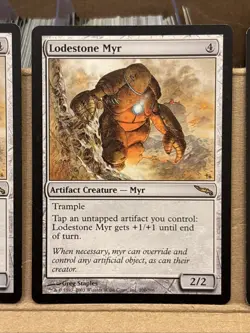 4x Lodestone Myr MtG Mirrodin Magic LP - Image 3