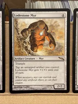 4x Lodestone Myr MtG Mirrodin Magic LP - Image 4